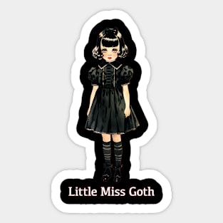 Little Miss Goth Sticker